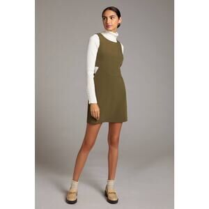 New Anthropologie Cut-Out Shift Dress by Mare Mare $140 MEDIUM Green Mini